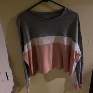 Hollister Color-block Cropped Long-sleeve